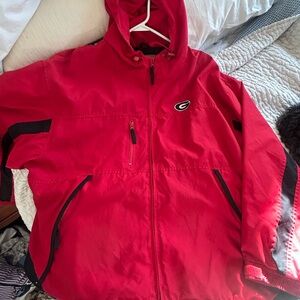 Georgia Bulldogs zip up hooded jacket men’s XXL